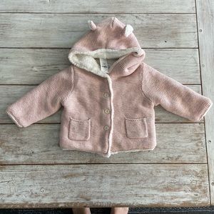 New Sherpa lined knit bear sweater